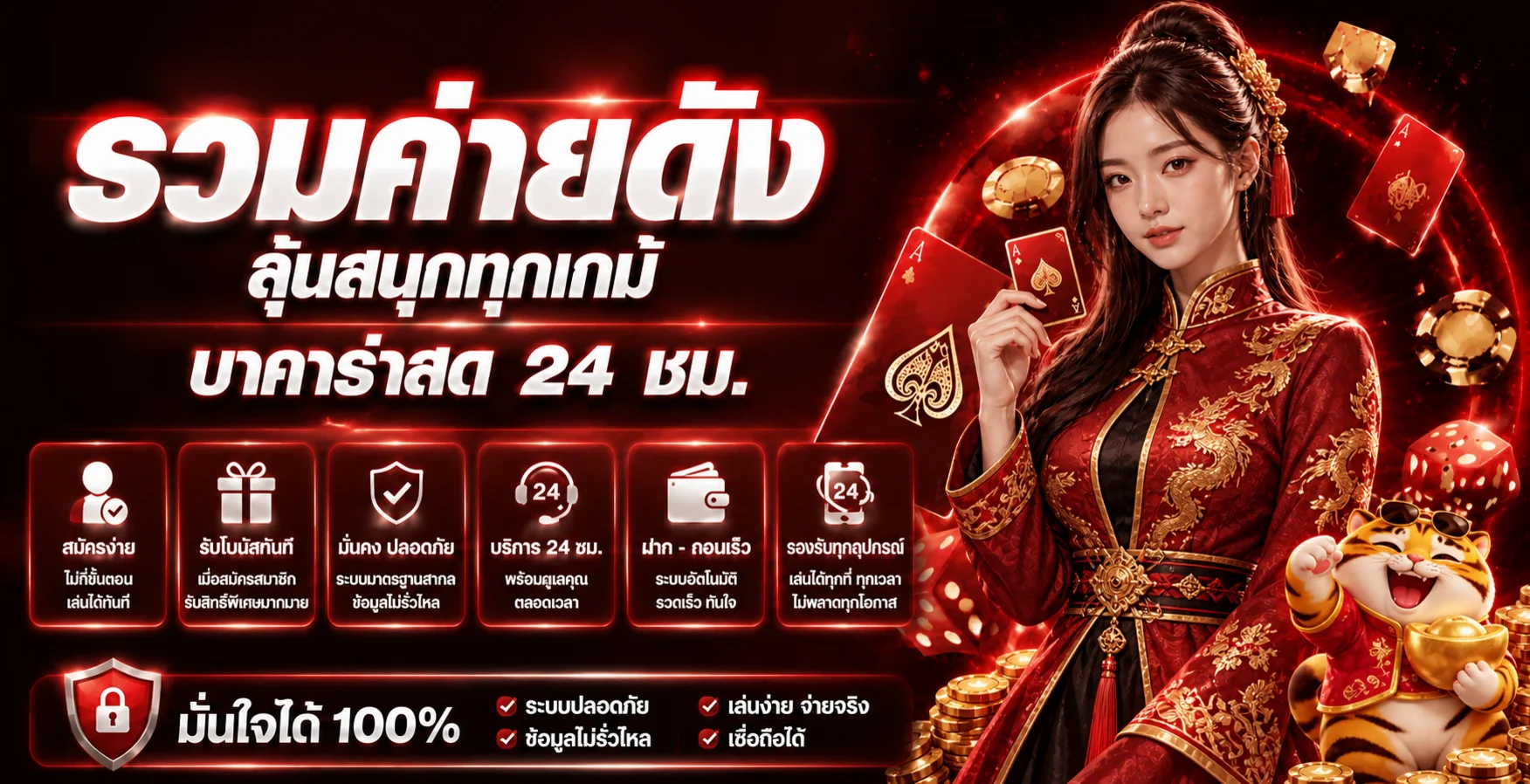 ภาพรวมค่ายคาสิโนเฮงเฮง888 พร้อมตัวละครและมาสคอต